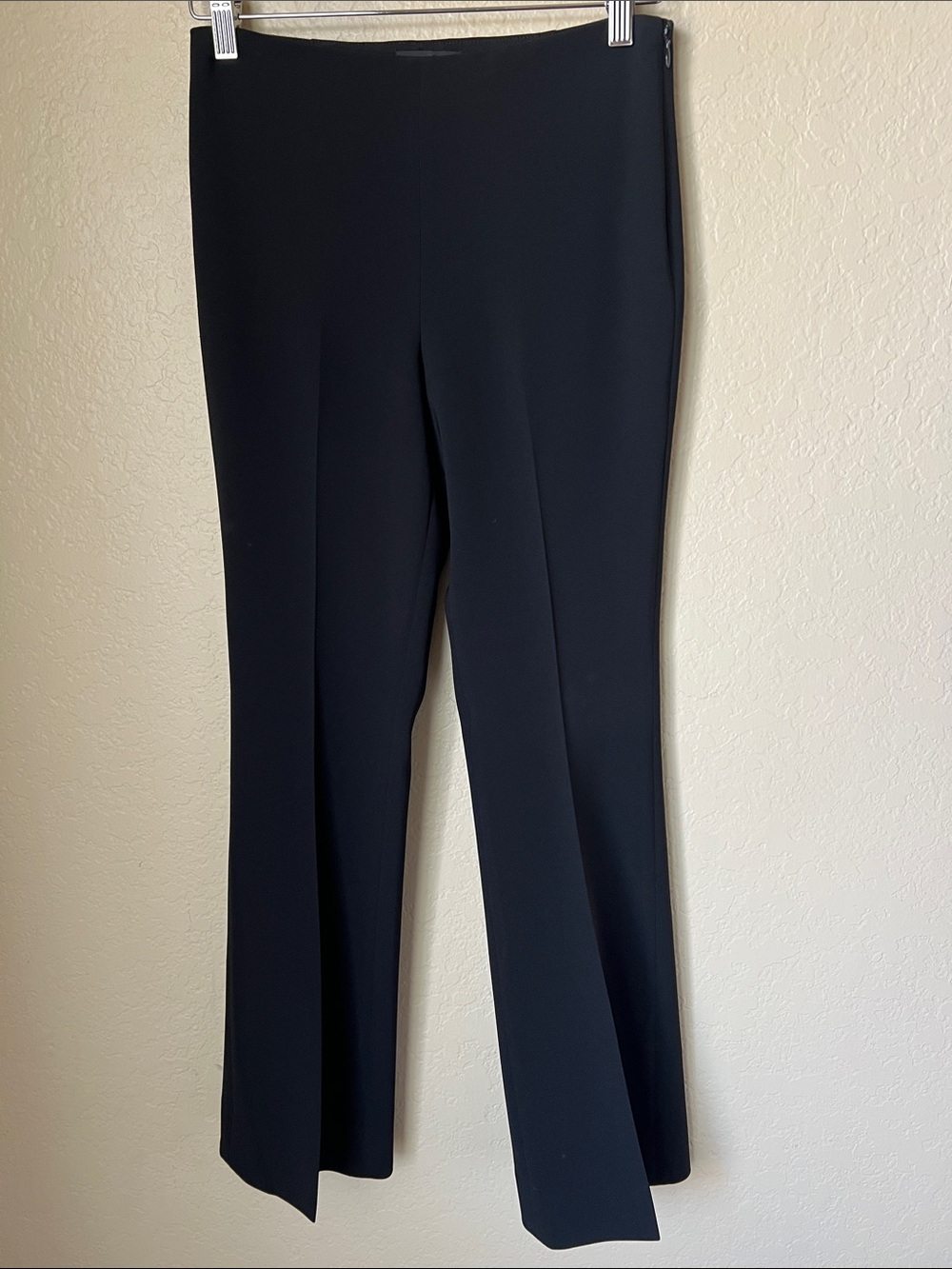 Theory black Demitra admiral crepe flared pants 0 - Picture 2 of 9